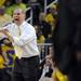 Michigan head coach John Beilein shouts to his players from the bench in the first half against Michigan State at Crisler Center on Sunday, March 3, 2013. Melanie Maxwell I AnnArbor.com